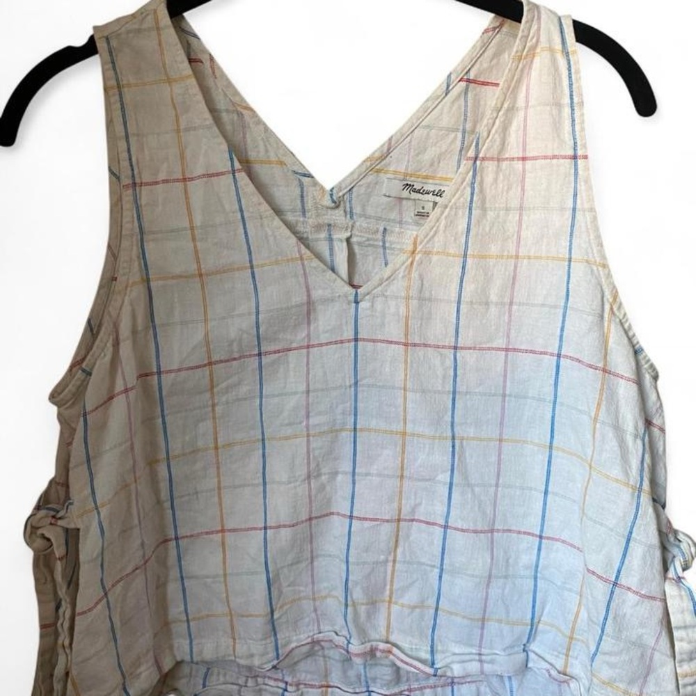 Madewell Pastel Plaid Tank Top